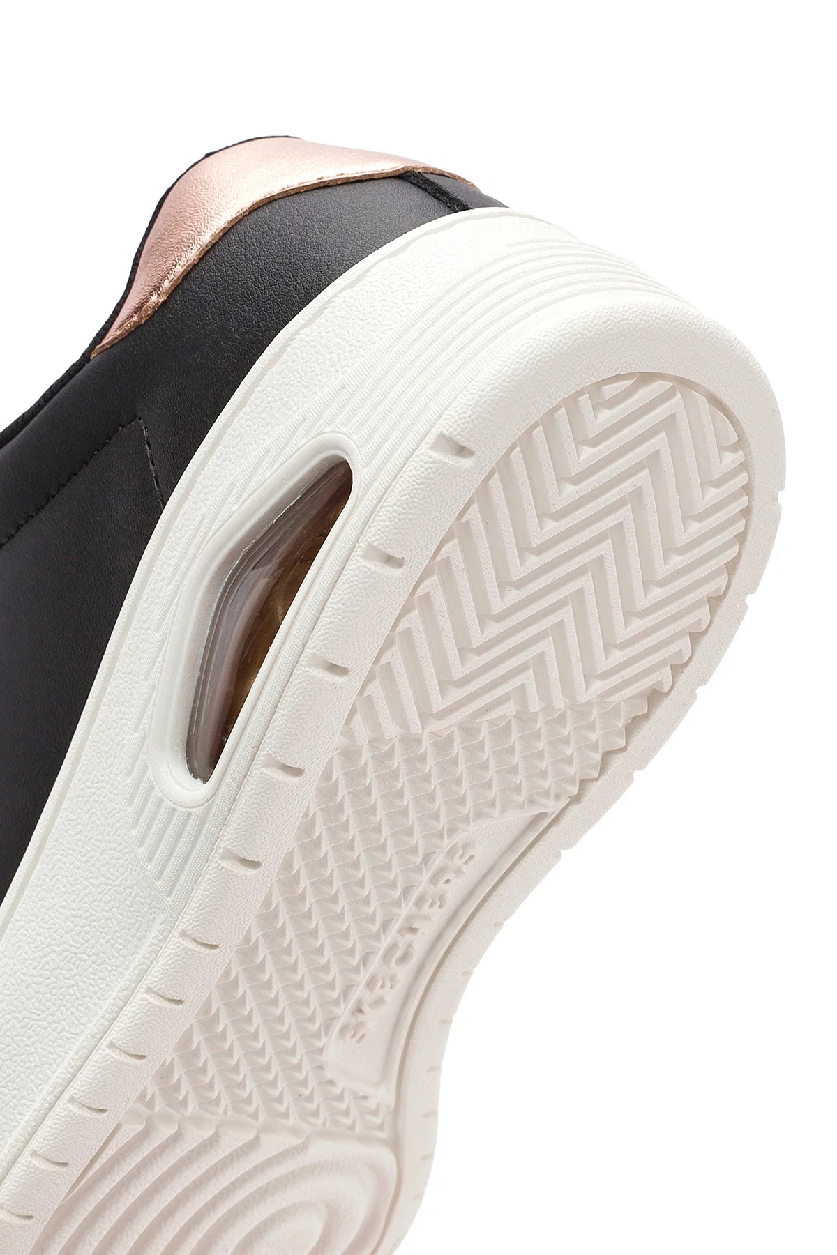 Skechers Kadın Siyah Uno Court Bağcıklı Kalın Tabanlı Deri Sneaker - Image 8