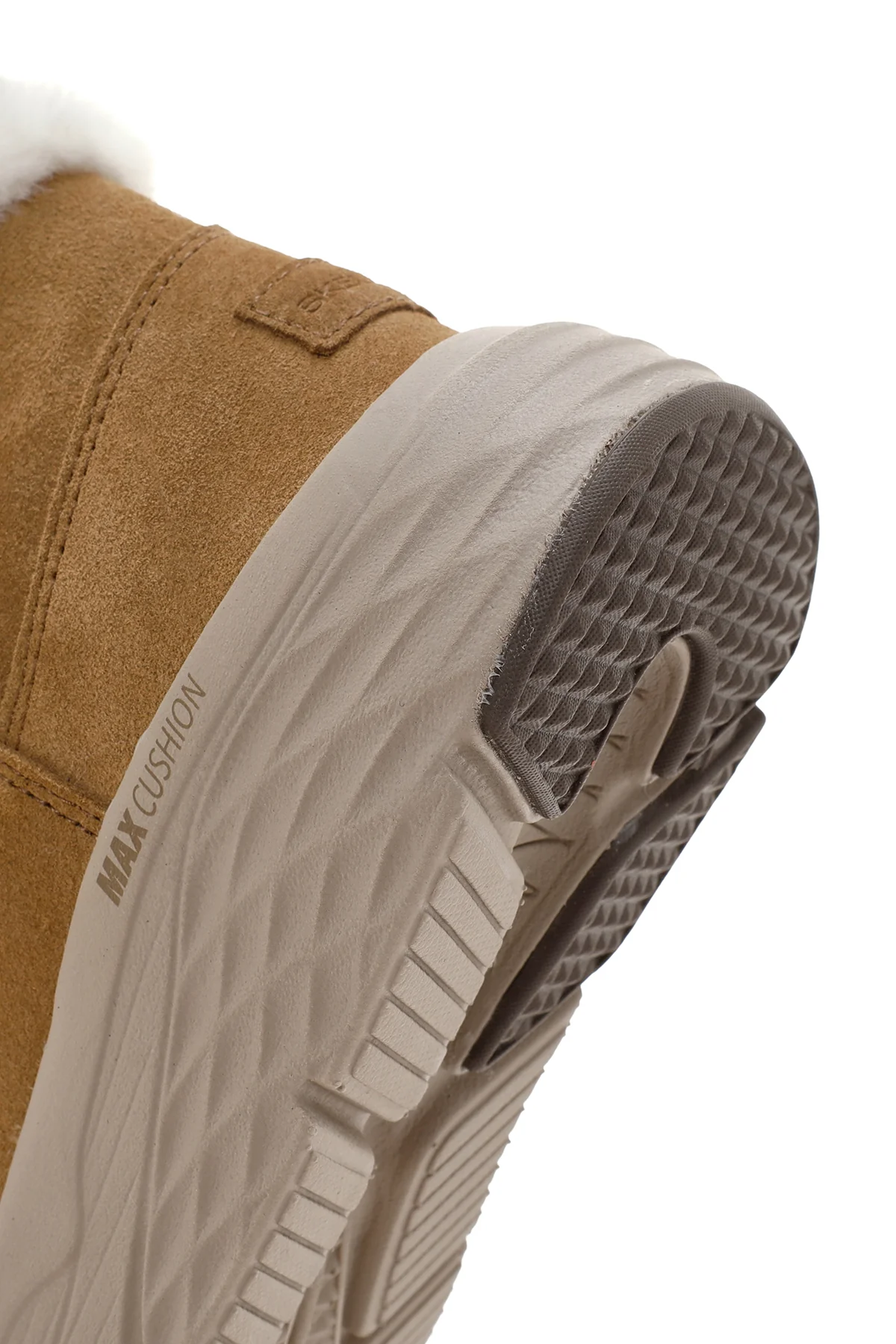 Skechers Kadın Taba Max Cushioning Süet Deri Kalın Tabanlı Casual Bot - Image 8