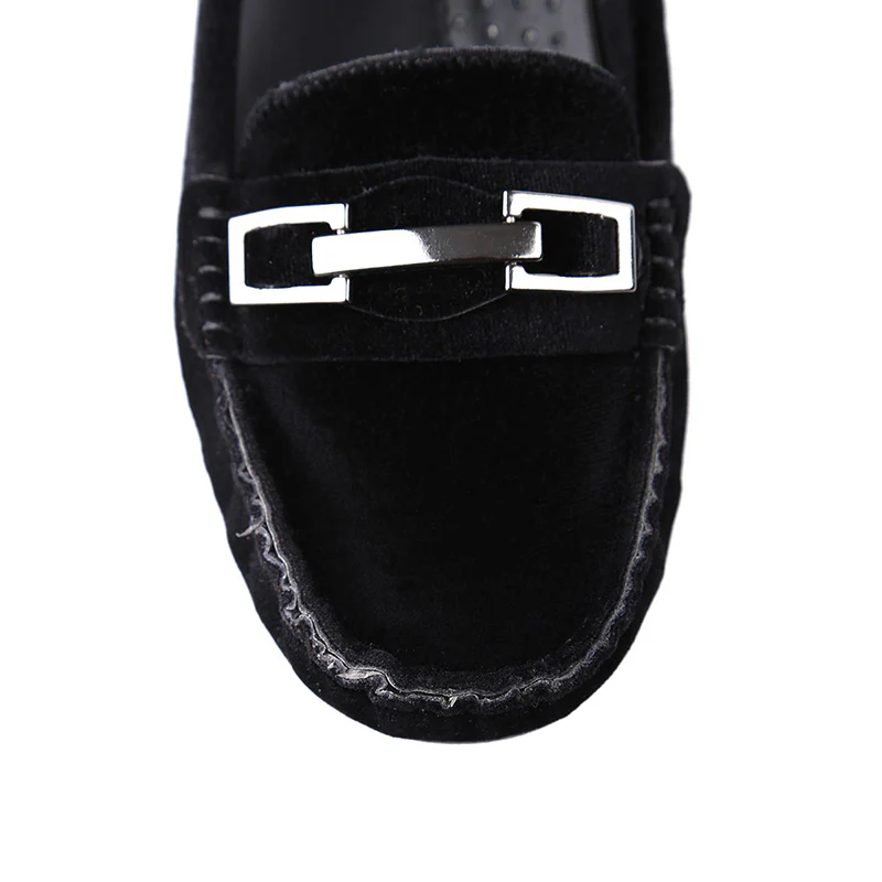 Tokalı Kadın Süet Loafer - Image 4