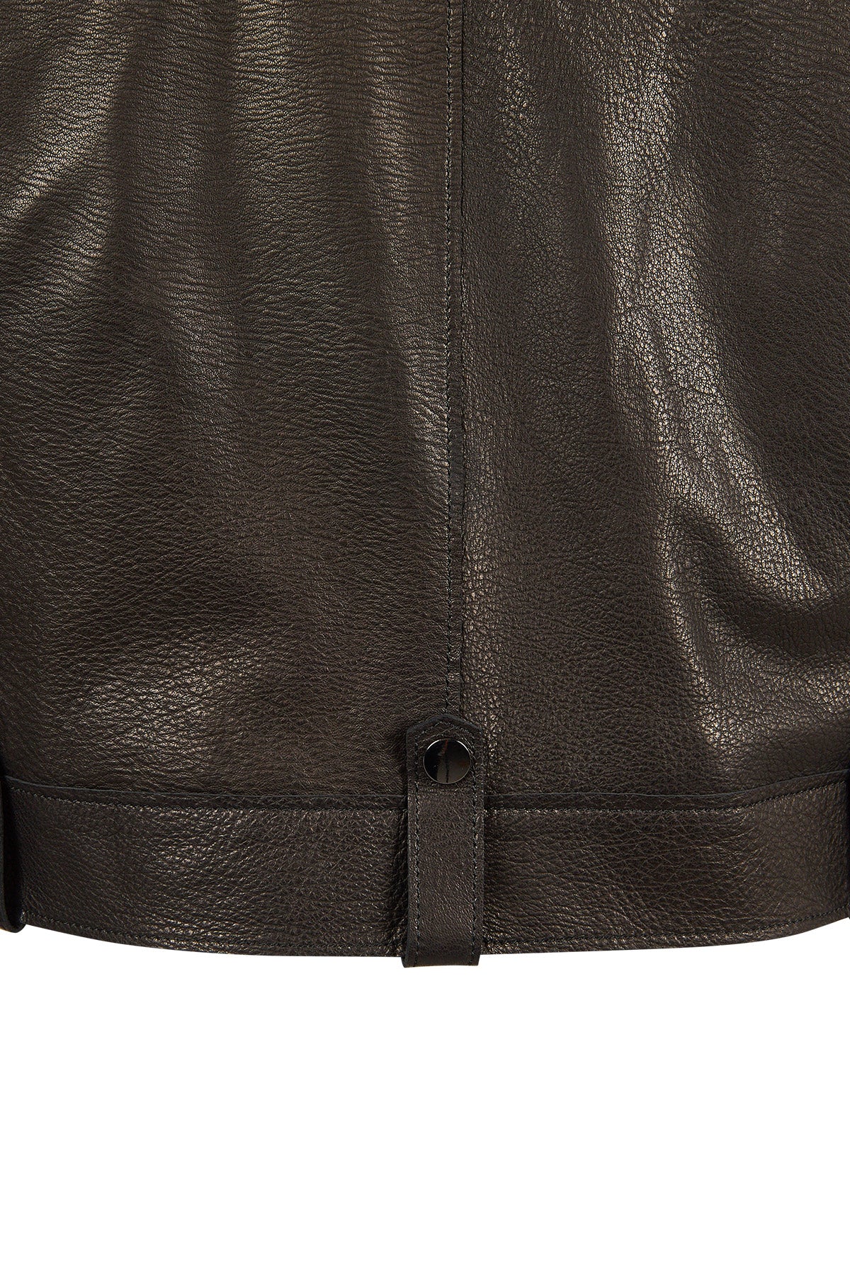 Torino Kadın Siyah Biker Oversize Deri Ceket - Image 4